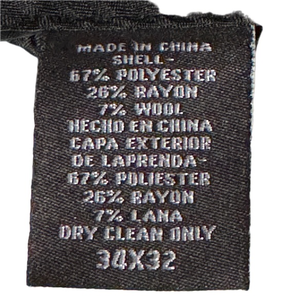 Men's Arrow Wool-Blend Navy Blue Pinstripe Suit 42R [jacket] 34x32 [pants] - Picture 6 of 7